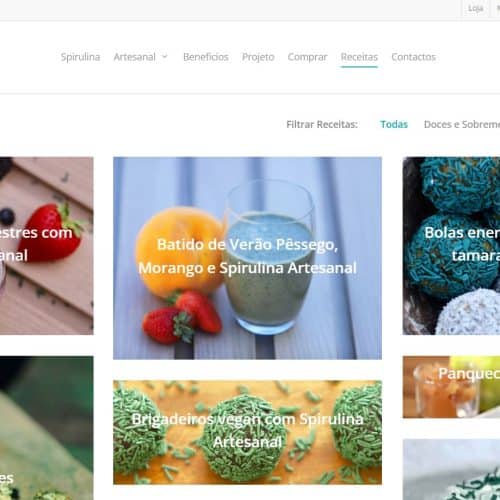 Receitas saudáveis com Spirulina – website Tomar Natural