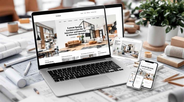 websites profissionais para todos os setores como arquitetura e design