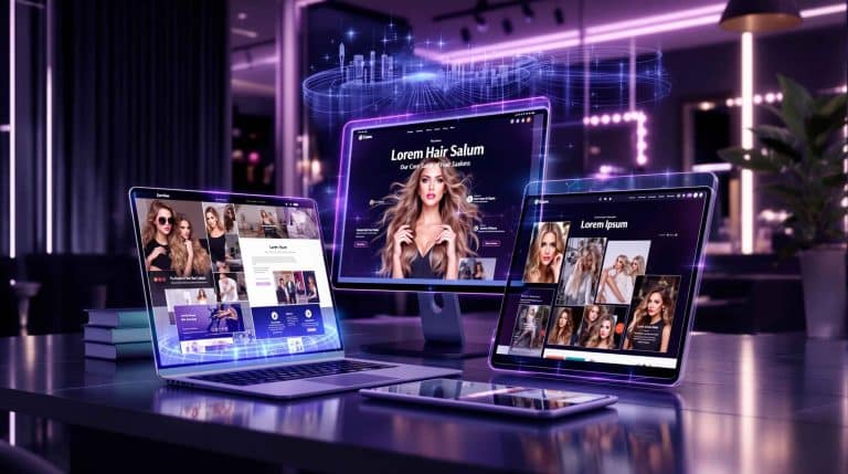 websites profissionais para todos os setores incluindo salões de beleza e cabeleireiros