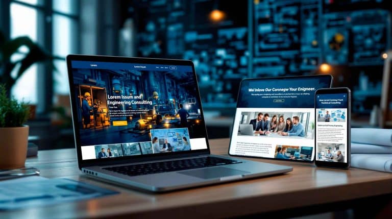 websites profissionais para todos os setores incluindo engenharia e consultoria