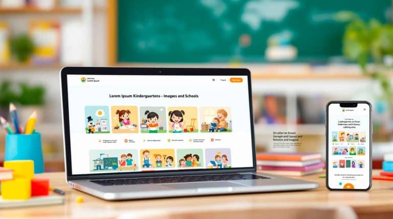 websites profissionais para todos os setores incluindo creches e escolas