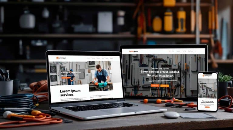 websites profissionais para todos os setores técnicos como eletricistas