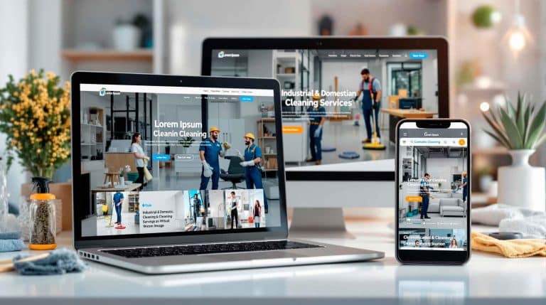 websites profissionais para todos os setores como limpezas residenciais e comerciais