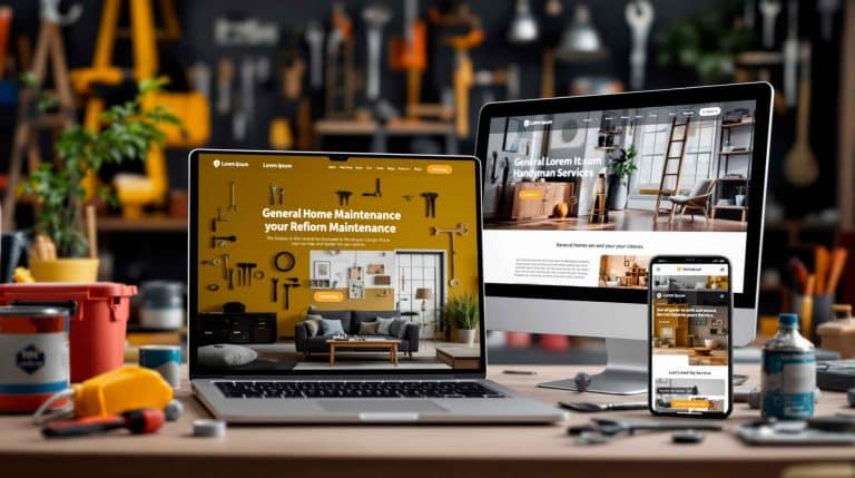 websites profissionais para todos os setores incluindo manutenção e reparações