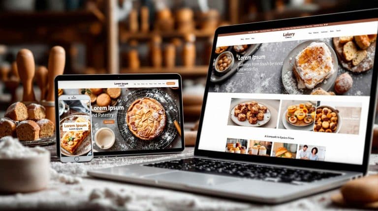 websites profissionais para todos os setores incluindo padarias e pastelarias