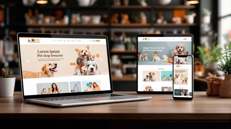 websites profissionais para todos os setores como pet shops e lojas de animais