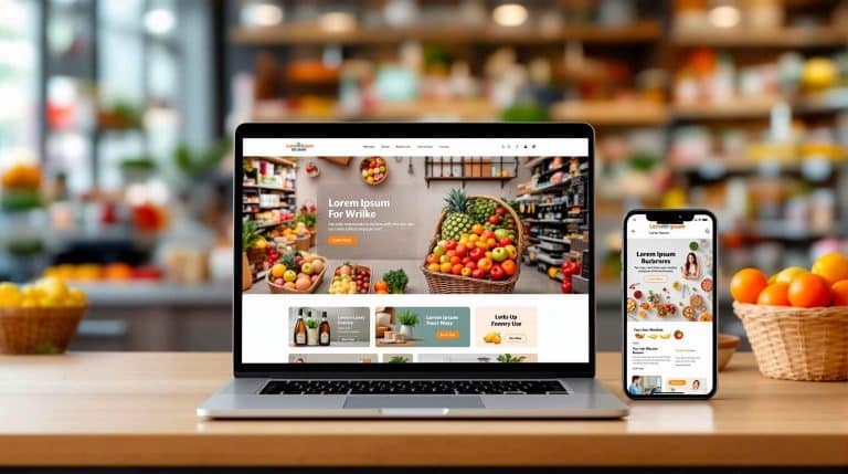 websites profissionais para todos os setores como supermercados e mercearias