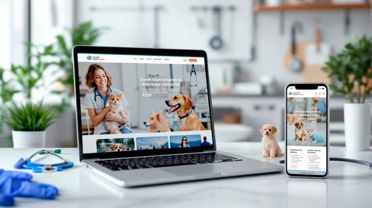 websites profissionais para todos os setores incluindo clínicas veterinárias